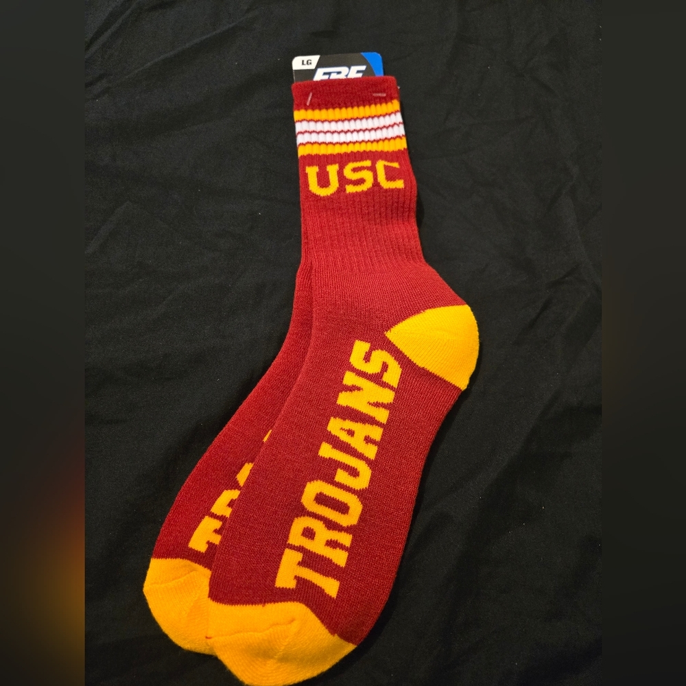 Red and Yellow Athletic Socks